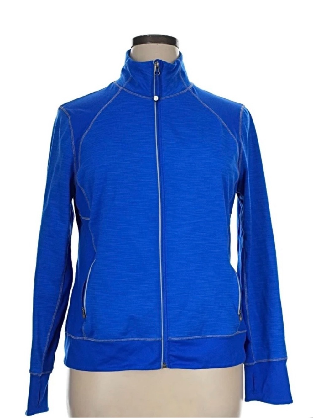 Tangerine Royal Blue Full-Zip Athletic Jacket